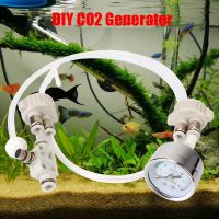 【LZ】♘  Diy válvula de co2 difusor com dispositivo fluxo ar pressão gerador co2 sistema kit caseiro co2 para tanque peixes grama água