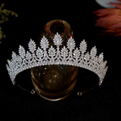 New Wedding Accessories Tiaras And Crowns For Women Bridal Hair Accessories Hair Jewelry CZ Crown Joias Feminina Coroa De Noiva
