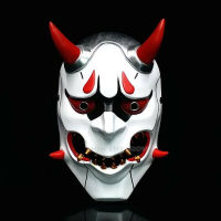 ญี่ปุ่นพุทธชั่วร้าย Oni Noh Hannya หน้ากากฮาโลวีน Props คอสเพลย์หน้ากากเรซิ่น