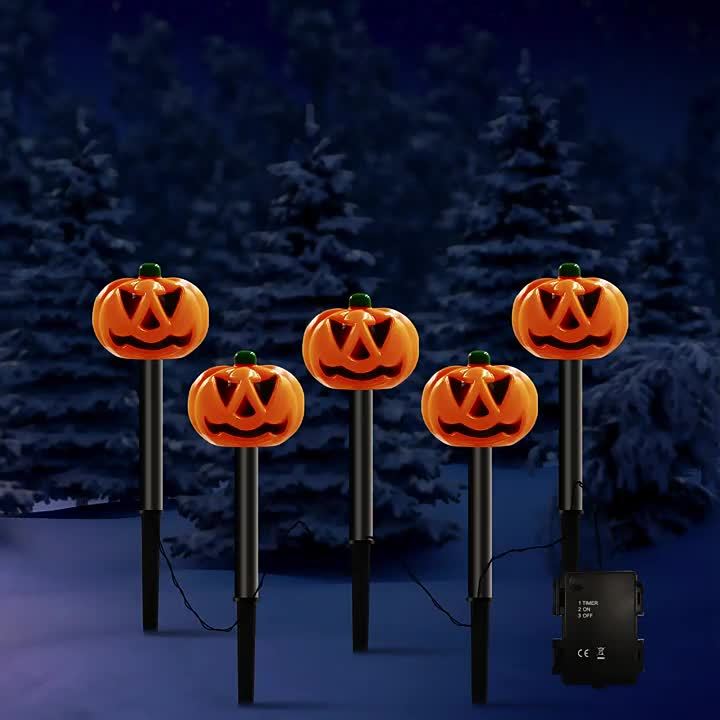 Pumpkin deals stake lights