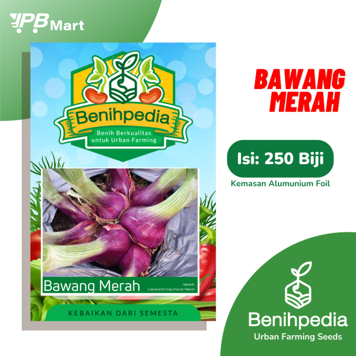 [250 Butir] Benih Bawang Merah Lokananta Repack Benihpedia | Lazada ...