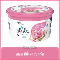 FernnyBaby เกลด Glade Gel 70G ผลิตภัณฑ์ปรับอากาศ ดูแลกลิ่นให้หอมในสภาพแวดล้อม เกลดมินิเจล รุ่น น้ำหอม เกลด มินิ เจล สีชมพู 70 กรัม