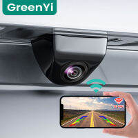 2023new Greenyi HD 720P 170 Degree Fisheye กล้องกระจกมองหลังเครื่องบันทึก DVR ในรถยนต์ไร้สาย5G Wifi สำหรับและโทรศัพท์