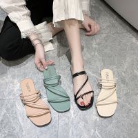 Atikota Korean Sandals lats Non-slip Outdoor Cross Strap Sandal