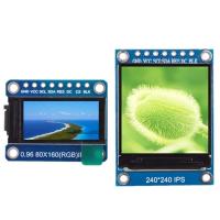 KLJDED IPS ไม่ใช่ OLED สำหรับ Arduino ST7735 ไดรฟ์ สีเต็ม โมดูลแสดงผล แสดง จอแสดงผล TFT บอร์ดหน้าจอ LCD โมดูล LCD