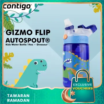 Contigo Kid's 14 oz. Water Bottle 2-Pack - Dinos/Sharks