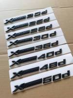 5X ABS แมตต์สีดำรถ XDrive สัญลักษณ์ตัดสติ๊กเกอร์ X ไดรฟ์20d 25d 28d 30d X3 40d 48d 50d สำหรับ BMW X1 X6ฯลฯ