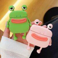 Cute Pink Green 3D Frog Soft Silicone Case For Airpods 3 Case Protect Earset Shell For Airpods 1 2 Pro Protective Accessories