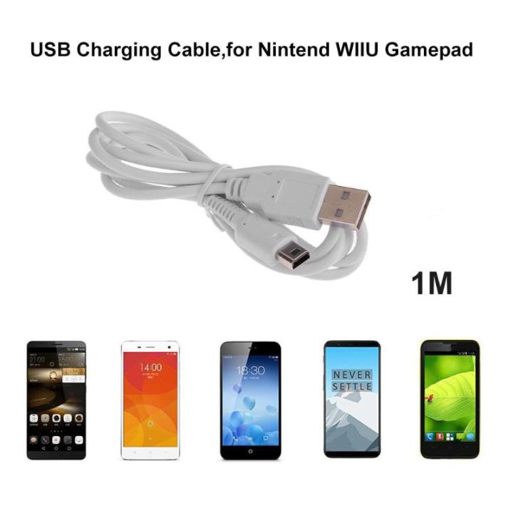 1M Sạc USB Sạc Nguồn Dữ Liệu Cáp Dây Dây Dây Điện Cho Nintendo Wii U Cho  Nintendo WiiU Bàn Điều Khiển 