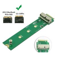 【Best-Selling】 12 + 16 Pins SSD เป็น M.2 Key M (NGFF) PCI-e Adapter Converter Card สำหรับ MacBook Air Pro 2013-2015 PC อุปกรณ์เสริมคอมพิวเตอร์