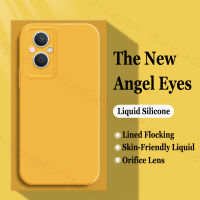 ปลอกซิลิโคน Angel Eyes สำหรับ OPPO Reno 7Z 5G 8Z 8 7 Pro 5G 6 5G เคสโทรศัพท์5G ซิลิโคนเหลวขอบตรง T1-1ปกป้องเลนส์ได้5G