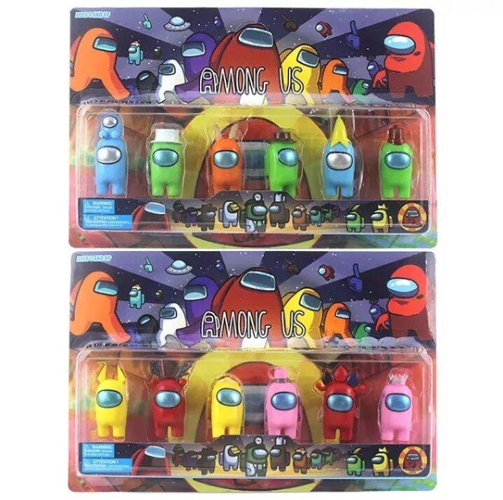 Among Us Set of 6 Collectible Figure Lazada PH