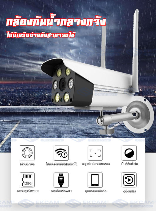 ekcam-top-onsale-กล้องวงจรปิด-wifi-กล้องวงจรปิด-cctv-ip-camera-360-cctv-security-cameras-cctv-security-night-vision-โทรทัศน์วงจรปิด-รีโมทโทรศัพท์มือถือ