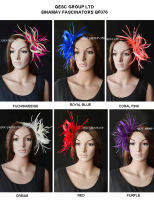 NEW Fashion feather sinamay fascinator with sinamay loop for wedding,kentucky derby,6