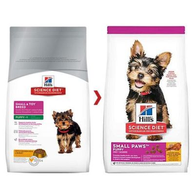 Hills Science Diet Puppy Small Paws อาหารลูกสุนัขพันธุ์เล็ก 1.5kg.