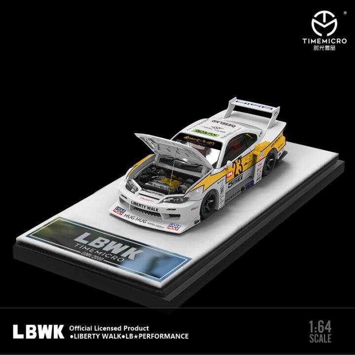 pre-order-shipped-on-october-time-micro-1-64-nissan-lbwk-s15-open-version-car-alloy-diecast-model-car-collection-limited