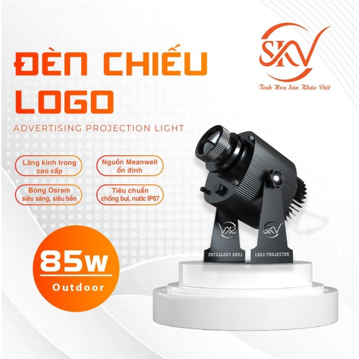 Đèn chiếu Logo thương hiệu SKV 85W - Tặng Kèm lăng kính 3 màu ...