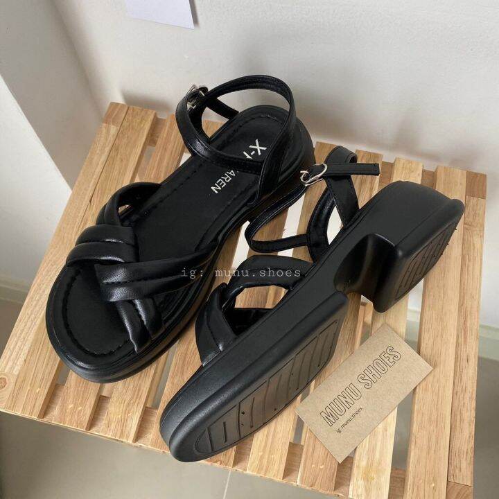 พร้อมส่ง-fairy-style-sandals-รองเท้ารัดส้นสไตล์เกาหลี