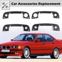 4pcs/Set Black Car Outside Door Handle Rubber Seals Gasket Kit Fit For BMW E36 E34 E32 3 5 7 Series Z3 4door Car Exterior Parts