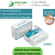 Xà Bông Thảo Dược Green Soap Herber Quyên Lara Tinh Chất Thiên Nhiên Sạch Mụn,Sáng Da,Hỗ Trợ Điều Trị Viêm Chân Lông 100g thumbnail