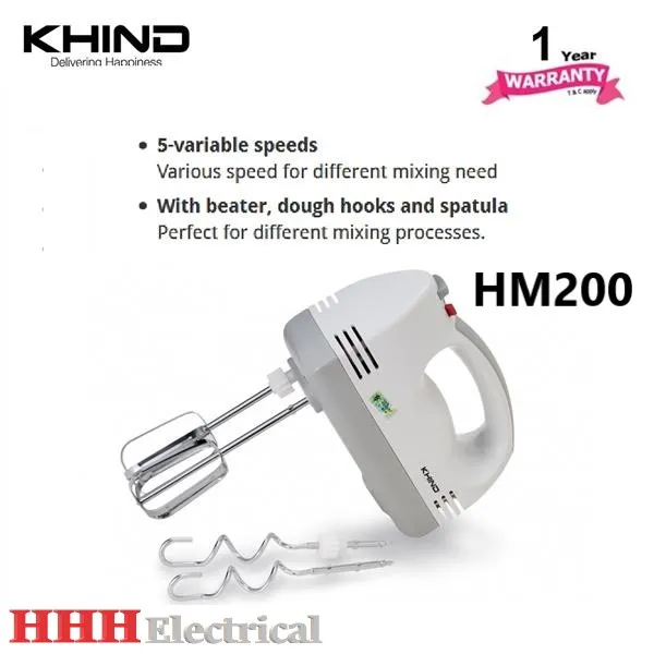KHIND Hand Mixer HM200 Lazada