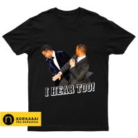 สปอตสินค้า I HEAR TOO T-SHIRT (WILL SMITH VER) เสื้อยืดคอกลมผ้าฝ้าย