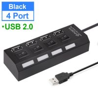 ฮับ Usb 3.0 4พอร์ต Usb 3.0ฮับ Splitter พร้อมอะแดปเตอร์ไฟฟ้า Usb หลากหลาย Hab ความเร็วสูงสำหรับ Pc Lapconverter อุปกรณ์เสริม