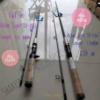 Shakespeare Micro Series คัน2ท่อน คันสปินเวท4-10lb,4-8lb  คันเบทเวท4-8lb  สำหรับตกปลา-ไทบ้านฟิชชิ่ง - ThiBaan Fishing