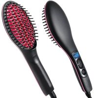 Electric Hair Straightener Brush Ionic Hair Straightening Iron Professional Ceramic Hair Styling Massager Tools Heating Hot Comb