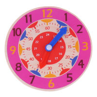 Colorful Children Montessori Wooden Clock Toys Hour Minute Second Cognition Clocks Toys for Kids Early Preschool Teaching Aids