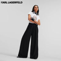 Karl Lagerfeld - WIDE-LEG TROUSERS 235W1003 กางเกงขายาว