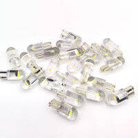 100PCS Highlight T10 W5W WY5W 168 501 2825 Transparent crystal LED COB Car The width light Side Door Bulb License plate light