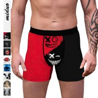 [COD] Cross-border new products hot digital printing mens comfortable breathable boxer European and soft underwear spot