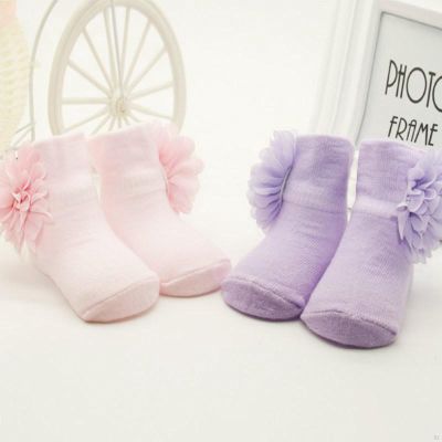 Newborn Infants Cotton Crib Socks Soft Ankle Socks Anti-slip Baby Casual Socks