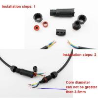 Idealhere ใหม่ 3 POLE Core JUNCTION BOX กันน้ำสายไฟฟ้า Inline Wire CONNECTOR