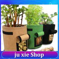 JuXie store 7 Gallon Plant Grow Bags Potato Pot Greenhouse Vegetable Moisturizing Vertical Garden Bag Tools