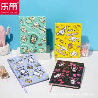 Kawaii Sanrioed Anime Cartoon series mymelody Kuromi Cinnamoroll cute fashion Girl Heart B6 Velcro Notepad Student Stationery Adhesives  Tape