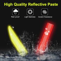 ‘；【- 5Pcs/Set Car Reflectante Reflector Sticker 90*5 Car Body Trunk Exterior Auto Accessories Reflex Exterior Warning Reflective Tape