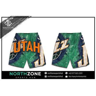 NBA Utah Jazz Full Sublimation Short with two sided pockets (SHORT)