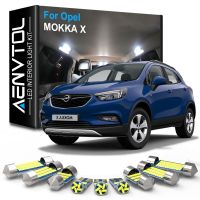 AENVTOL Canbus สำหรับ Opel MOKKA X 2012 2013 2014 2015 2016 2017 2018 2019อุปกรณ์ตกแต่งรถยนต์หลอดไฟภายในอาคารไฟหีบฝาทรงโค้งอัตโนมัติแบบ LED