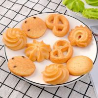 ❐☋ 18pcs Artificial Cookies Model Simulation Realistic Fake Biscuits Cake Dessert Display Photography Props Children Toys