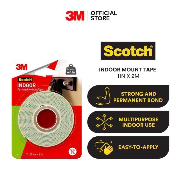 3M Scotch Indoor Mounting Double Sided Tape Sticky tape wall mount