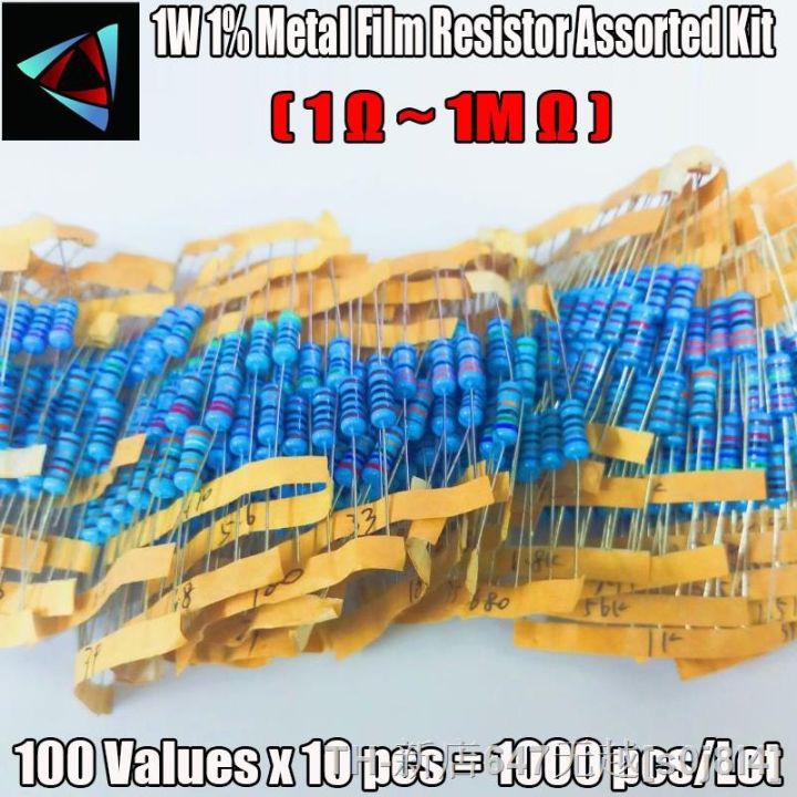 lz-1000pcs-100values-each-10pcs-metal-film-resistor-1-1w-assorted-kit-1-ohm-1m-ohm-capacitor-range-hot-sale