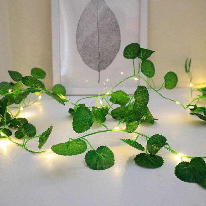 cw-2m-20led-artificial-leaf-garland-plants-vine-fake-foliage-handmade-for-home-decor-wedding-decoration-diy-wreath-silk-flower