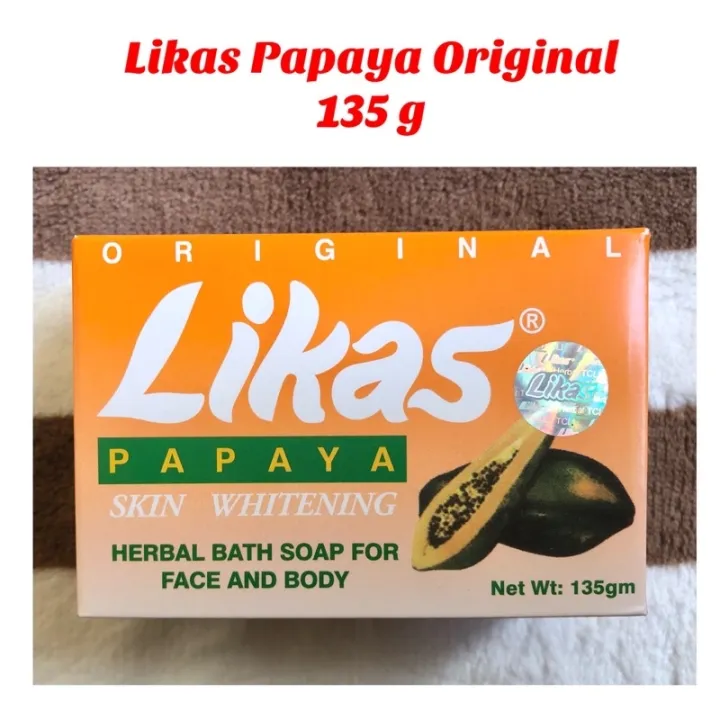 Original Likas Papaya Skin Whitening Herbal Bath Soap 135g Lazada Ph 8378