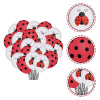 BLENASHOP 48PCS Ladybug Balloons Festival Ornaments Ladybug ธีมปาร์ตี้เสบียง