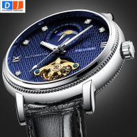 ZZOOI Top Luxury Skeleton Watches Mechanical Automatic Watch Men Tourbillon Sport Clock Casual Business Moon Wrist Watch Relojes Hombr