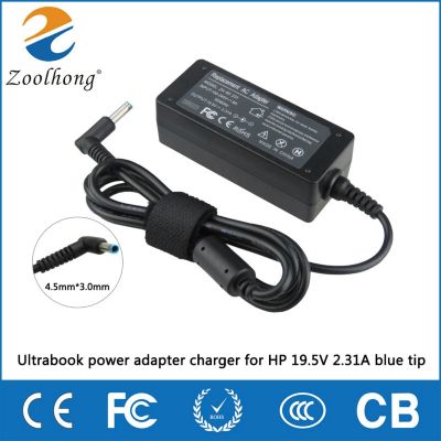 19.5V 2.31A 45W 4.5x3.0mm Blue Tip Power Supply Battery Adapter Charger for HP 15-r052nr Notebook 741727-001 HSTNN-CA40 tpn-w122