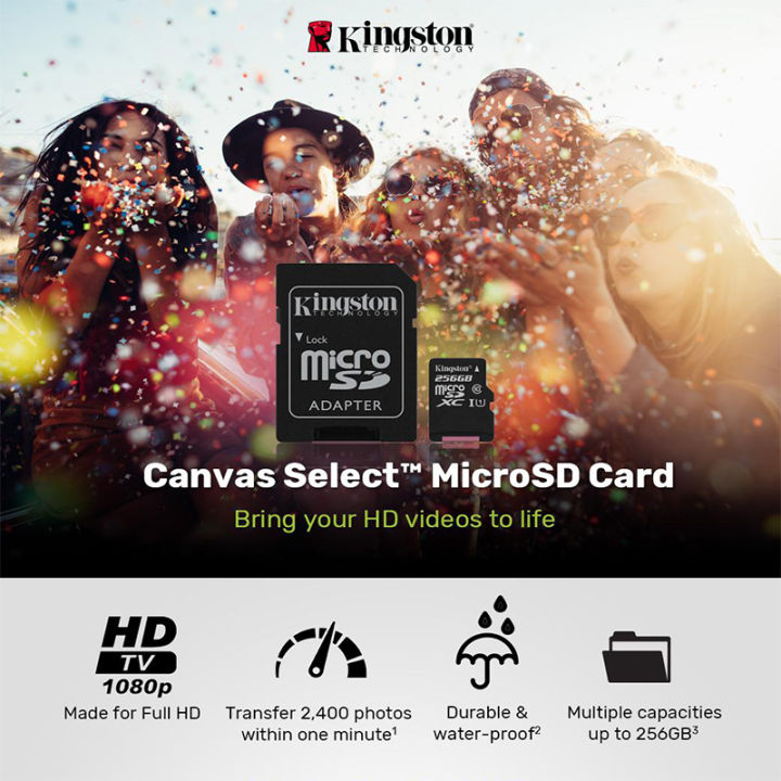 ของแท้-kingston-16gb-32gb-64gb-เมมโมรี่การ์ด-kingston-mem-card-memory-card-micro-sd-sdhc-32-gb-class-10-คิงส์ตัน-เมมโมรี่การ์ด-16gb-32gb-64gb