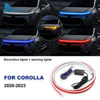 Airspeed ไฟฝากระโปรงหน้าแบบทูโทน Led ไฟวิ่งกลางวันสำหรับ Corolla ที่ติดตั้งอยู่ด้านบนของฝากระโปรงหน้าแบบไดนามิก2เมตรไฟรถยนต์อุปกรณ์ปรับแต่งรถภายนอก